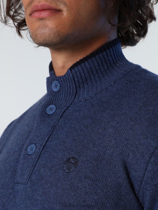 γρ North Sails άνδρες άλτης με κουμπιά μπλε μελανζ της Κίνας NZP8727 είδη ένδυσης