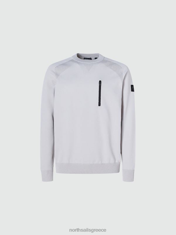 γρ North Sails άνδρες ανακυκλωμένος πολυεστερικός βραχυκυκλωτήρας γκρι βιολετί NZP8763 είδη ένδυσης