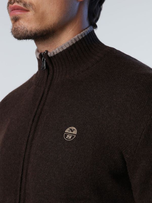 γρ North Sails άνδρες οικολογική ζακέτα από κασμίρ κακάο NZP8765 είδη ένδυσης