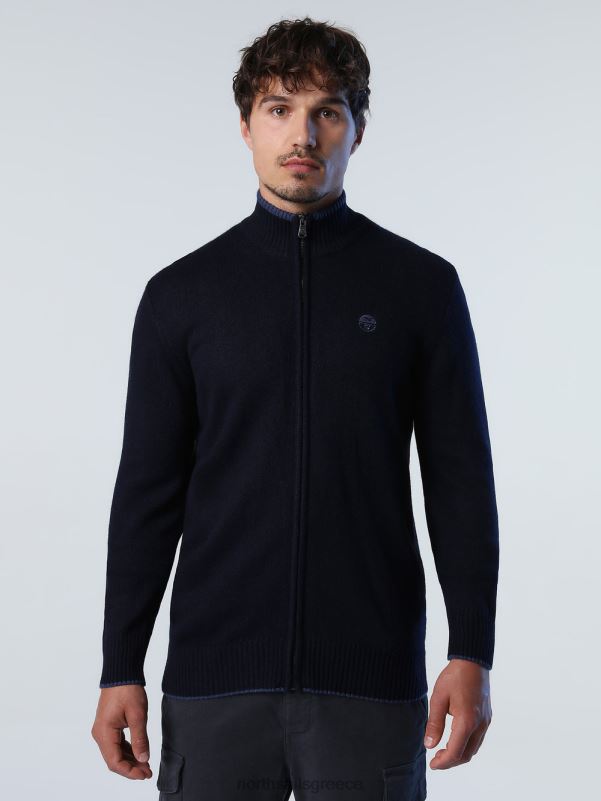 γρ North Sails άνδρες οικολογική ζακέτα από κασμίρ ναυτικό μπλε NZP8766 είδη ένδυσης