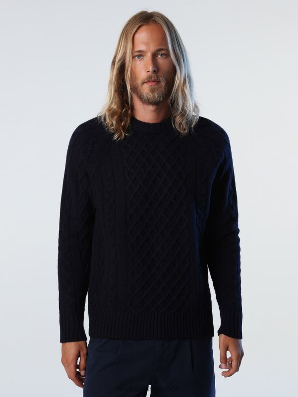 γρ North Sails άνδρες βραχυκυκλωτήρα με πλεκτό καλώδιο ναυτικό μπλε NZP8769 είδη ένδυσης