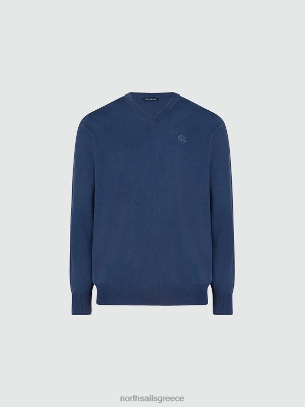 γρ North Sails άνδρες άλτης με λαιμόκοψη σκούρο τζιν NZP8777 είδη ένδυσης