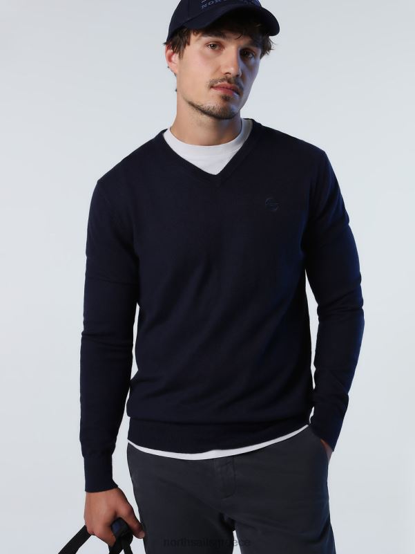 γρ North Sails άνδρες άλτης με λαιμόκοψη ναυτικό μπλε NZP8778 είδη ένδυσης