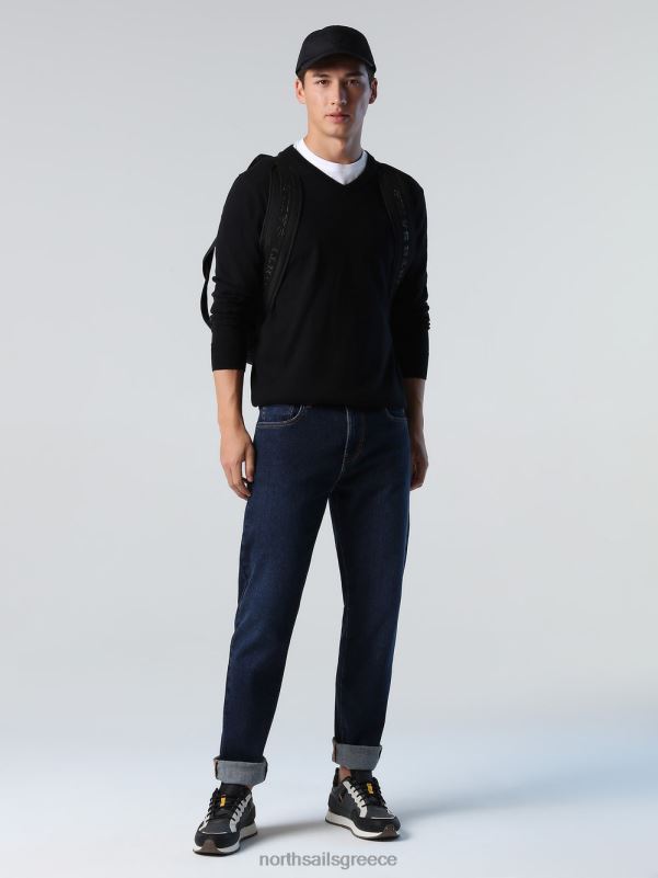 γρ North Sails άνδρες άλτης με λαιμόκοψη μαύρος NZP8781 είδη ένδυσης