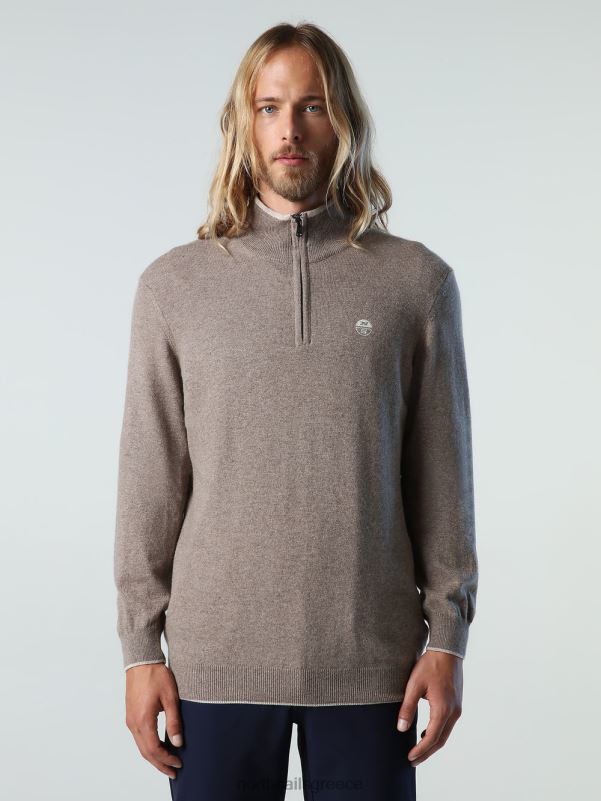 γρ North Sails άνδρες οικολογικό κασμίρ άλτης απολιθωμένη μελάγχη NZP8792 είδη ένδυσης