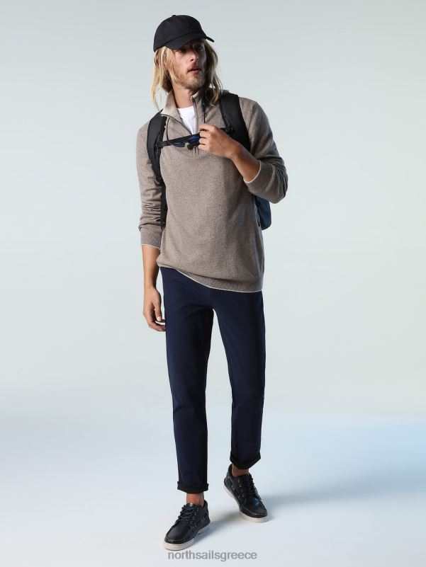 γρ North Sails άνδρες οικολογικό κασμίρ άλτης απολιθωμένη μελάγχη NZP8792 είδη ένδυσης