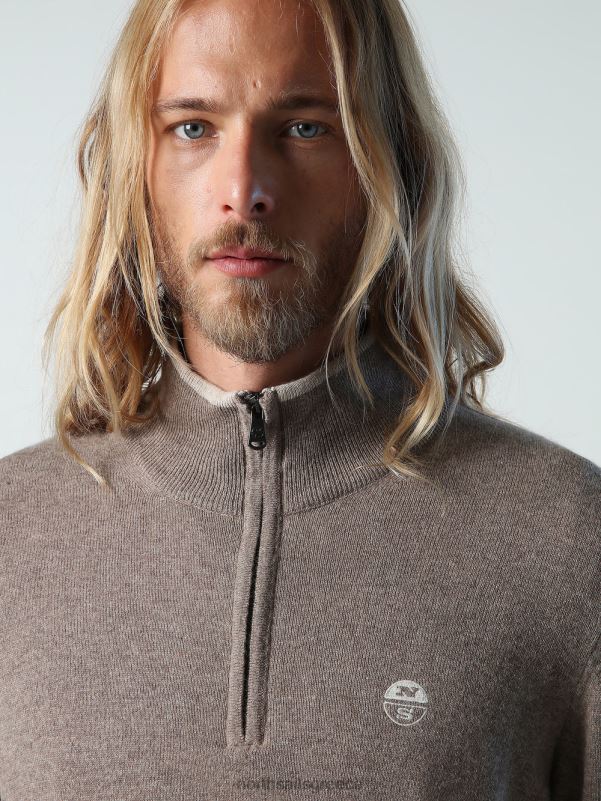 γρ North Sails άνδρες οικολογικό κασμίρ άλτης απολιθωμένη μελάγχη NZP8792 είδη ένδυσης