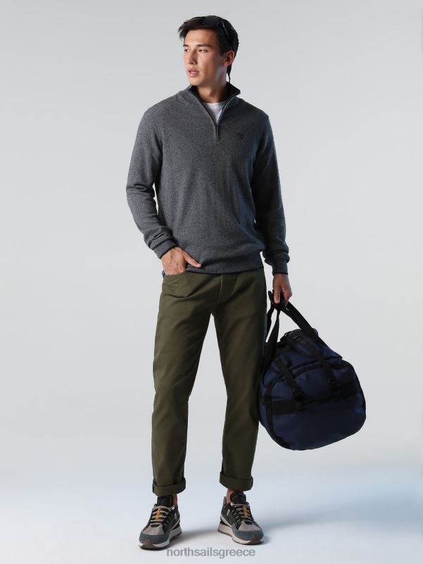 γρ North Sails άνδρες οικολογικό κασμίρ άλτης μεσαίο γκρι μελανζέ NZP8795 είδη ένδυσης