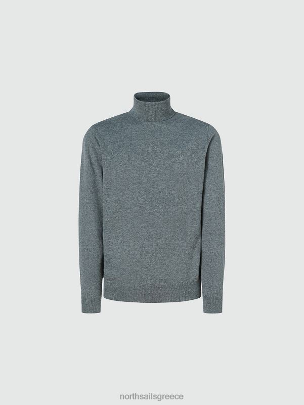 γρ North Sails άνδρες τζάμπα ζιβάγκο μεσαίο γκρι μελανζέ NZP8879 είδη ένδυσης