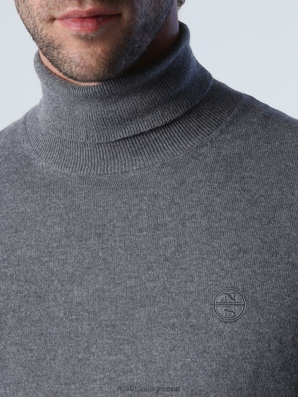 γρ North Sails άνδρες τζάμπα ζιβάγκο μεσαίο γκρι μελανζέ NZP8879 είδη ένδυσης