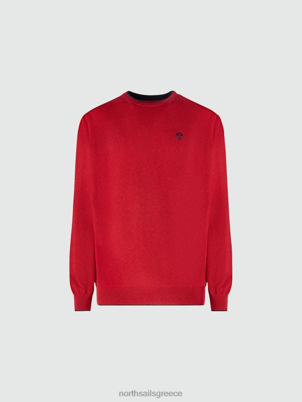 γρ North Sails άνδρες οικολογικό άλμα από κασμίρ το κόκκινο NZP8884 είδη ένδυσης