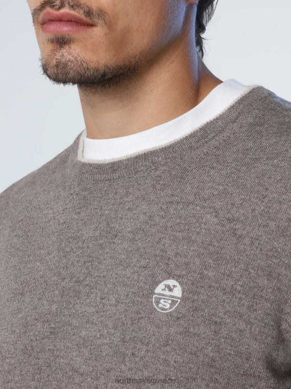 γρ North Sails άνδρες οικολογικό άλμα από κασμίρ απολιθωμένη μελάγχη NZP8885 είδη ένδυσης