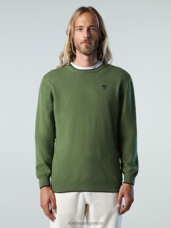 γρ North Sails άνδρες οικολογικό άλμα από κασμίρ μπρούτζινο πράσινο NZP8888 είδη ένδυσης