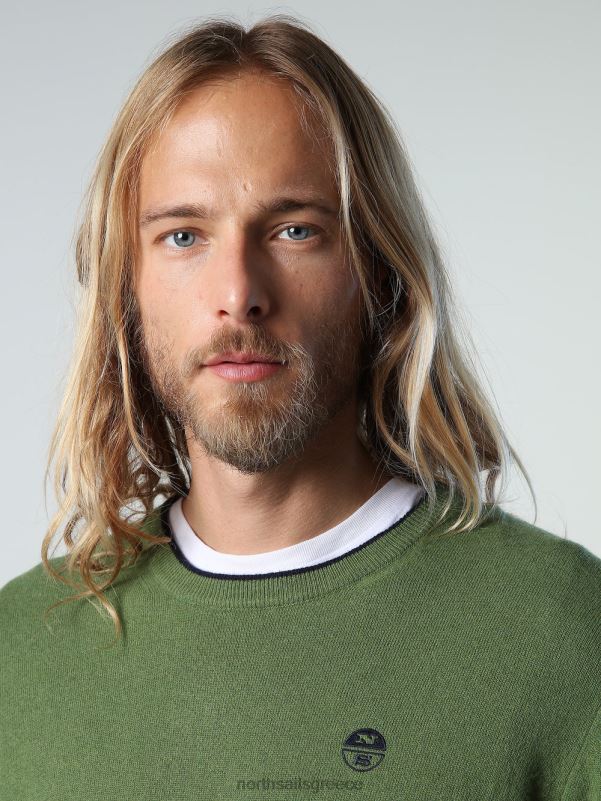 γρ North Sails άνδρες οικολογικό άλμα από κασμίρ μπρούτζινο πράσινο NZP8888 είδη ένδυσης