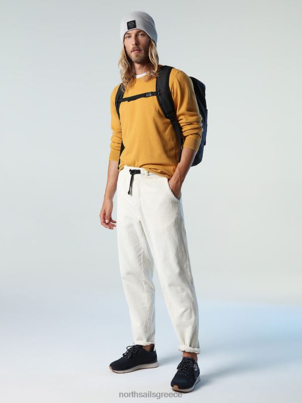 γρ North Sails άνδρες οικολογικό άλμα από κασμίρ χρυσό κίτρινο NZP8889 είδη ένδυσης