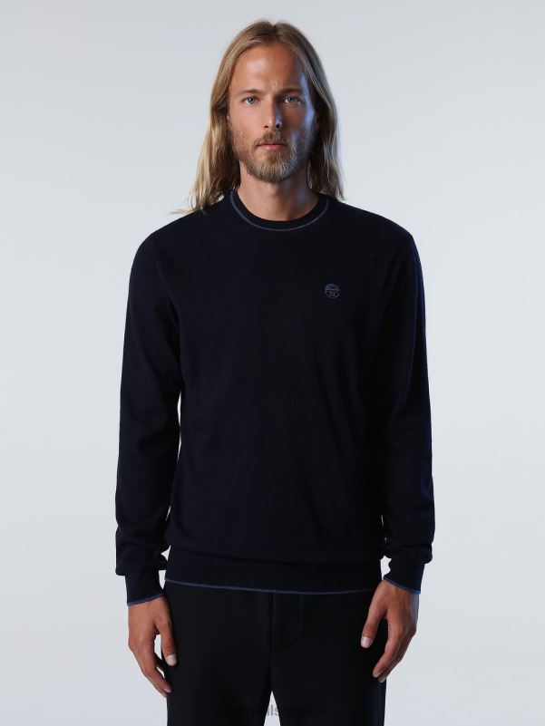 γρ North Sails άνδρες οικολογικό άλμα από κασμίρ ναυτικό μπλε NZP8891 είδη ένδυσης