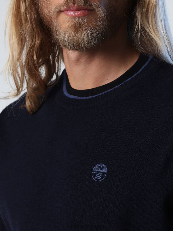 γρ North Sails άνδρες οικολογικό άλμα από κασμίρ ναυτικό μπλε NZP8891 είδη ένδυσης