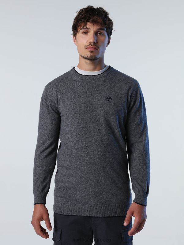 γρ North Sails άνδρες οικολογικό άλμα από κασμίρ μεσαίο γκρι μελανζέ NZP8892 είδη ένδυσης