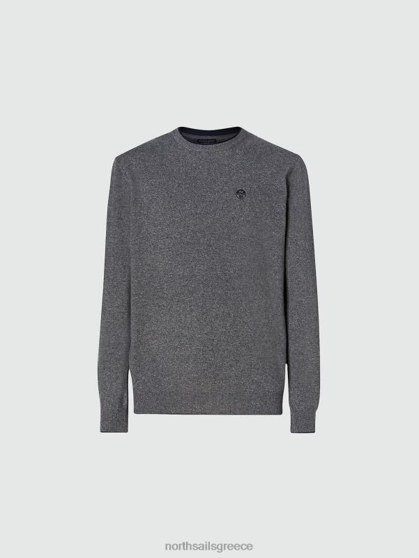 γρ North Sails άνδρες οικολογικό άλμα από κασμίρ μεσαίο γκρι μελανζέ NZP8892 είδη ένδυσης