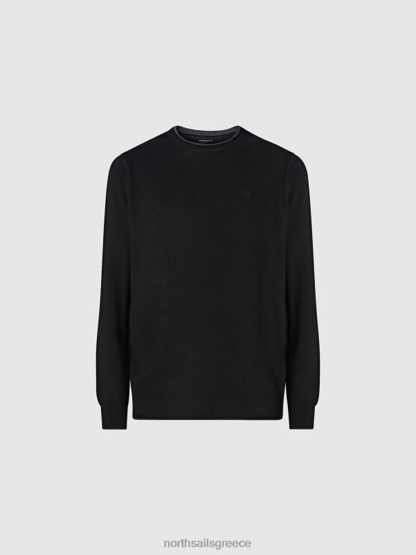 γρ North Sails άνδρες οικολογικό άλμα από κασμίρ μαύρος NZP8894 είδη ένδυσης