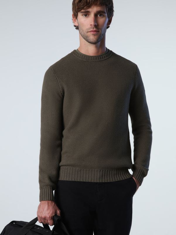 γρ North Sails άνδρες γεφυρωτή βελονιά κηρήθρας πράσινο κισσό NZP8896 είδη ένδυσης