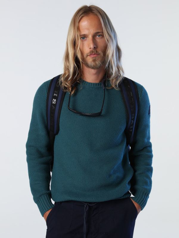 γρ North Sails άνδρες γεφυρωτή βελονιά κηρήθρας Μεσόγειος NZP8897 είδη ένδυσης