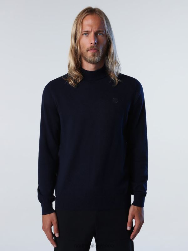 γρ North Sails άνδρες βαμβακερό και μάλλινο μπλουζάκι ναυτικό μπλε NZP8901 είδη ένδυσης