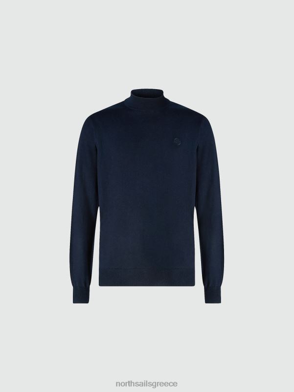 γρ North Sails άνδρες βαμβακερό και μάλλινο μπλουζάκι ναυτικό μπλε NZP8901 είδη ένδυσης