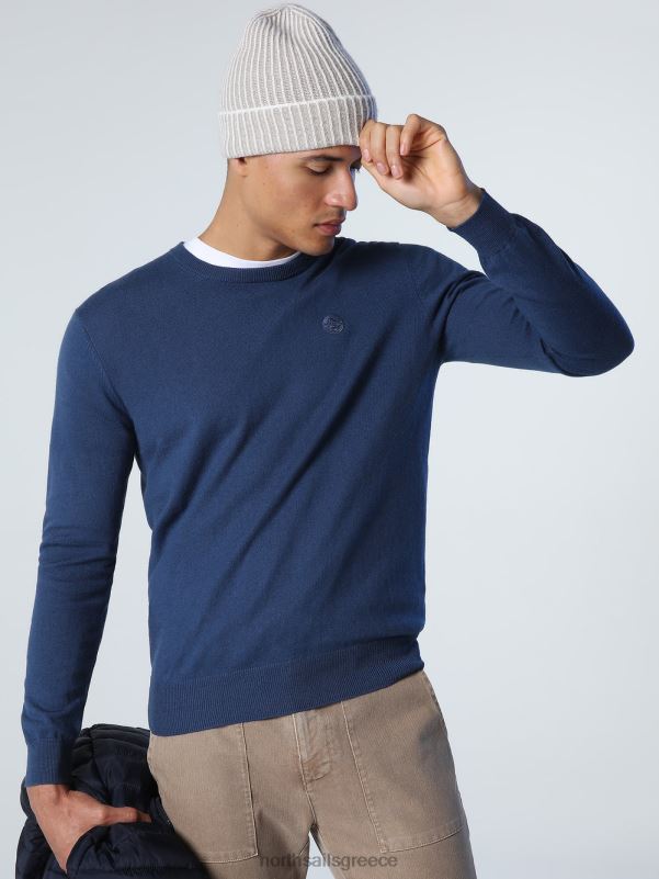 γρ North Sails άνδρες άλτης με το λαιμό του πληρώματος σκούρο τζιν NZP8907 είδη ένδυσης