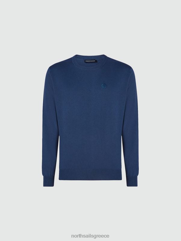 γρ North Sails άνδρες άλτης με το λαιμό του πληρώματος σκούρο τζιν NZP8907 είδη ένδυσης