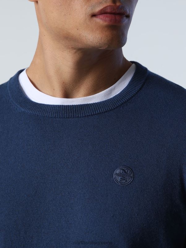 γρ North Sails άνδρες άλτης με το λαιμό του πληρώματος σκούρο τζιν NZP8907 είδη ένδυσης