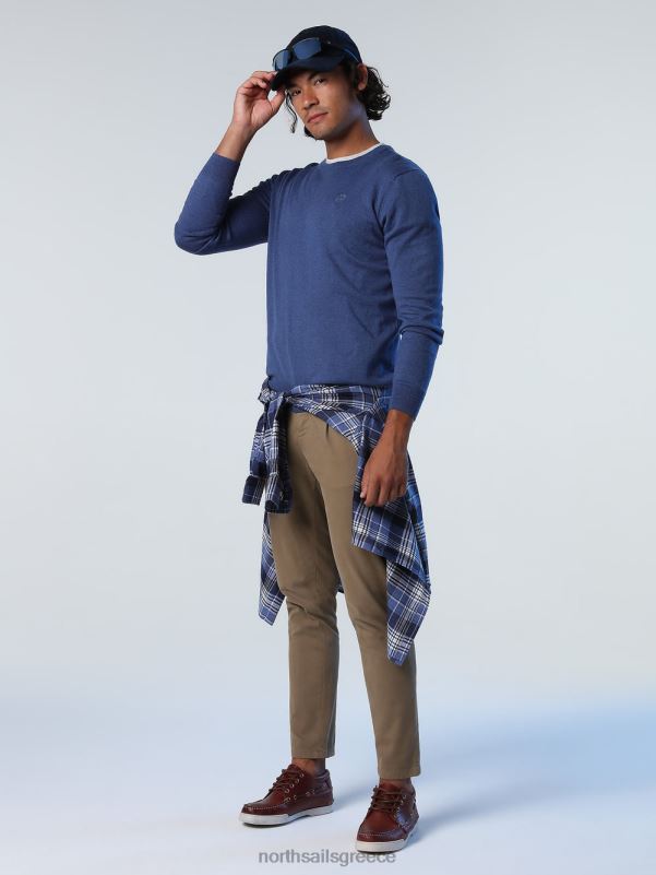 γρ North Sails άνδρες άλτης με το λαιμό του πληρώματος τζιν μπλε μελανζέ NZP8908 είδη ένδυσης