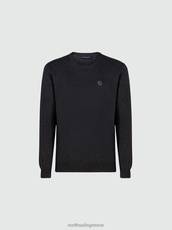 γρ North Sails άνδρες άλτης με το λαιμό του πληρώματος σκούρο γκρι μελανζέ NZP8911 είδη ένδυσης