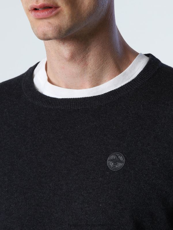 γρ North Sails άνδρες άλτης με το λαιμό του πληρώματος σκούρο γκρι μελανζέ NZP8911 είδη ένδυσης