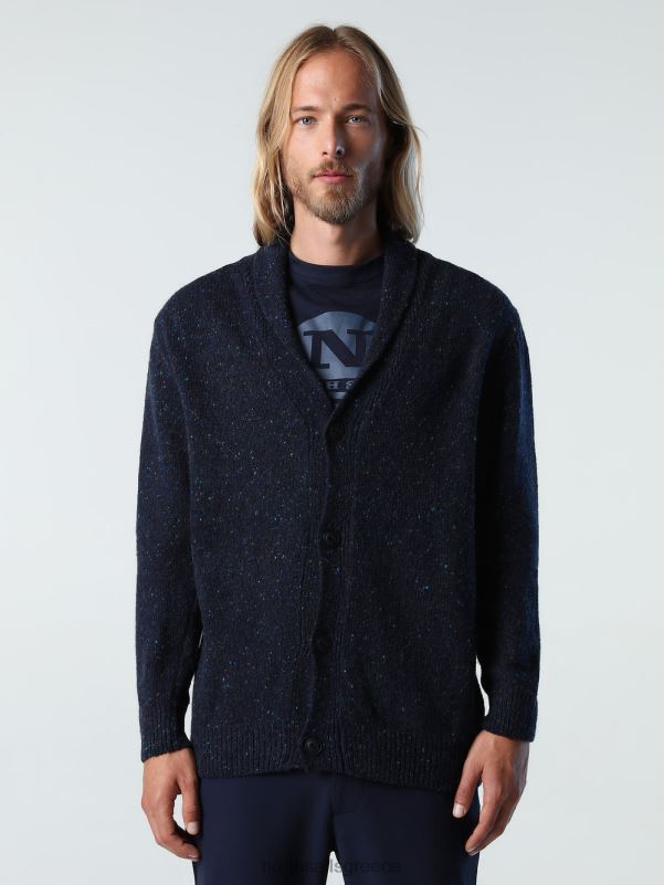 γρ North Sails άνδρες ζακέτα με γιακά σάλι ναυτικό μπλε NZP8988 είδη ένδυσης