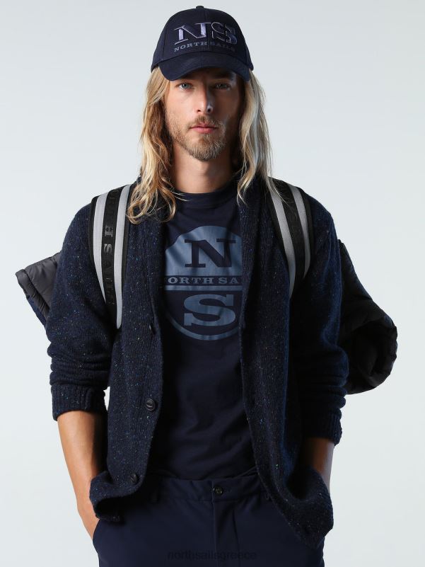 γρ North Sails άνδρες ζακέτα με γιακά σάλι ναυτικό μπλε NZP8988 είδη ένδυσης