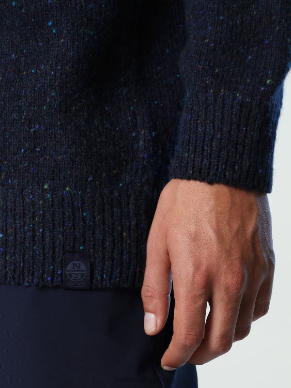 γρ North Sails άνδρες ζακέτα με γιακά σάλι ναυτικό μπλε NZP8988 είδη ένδυσης