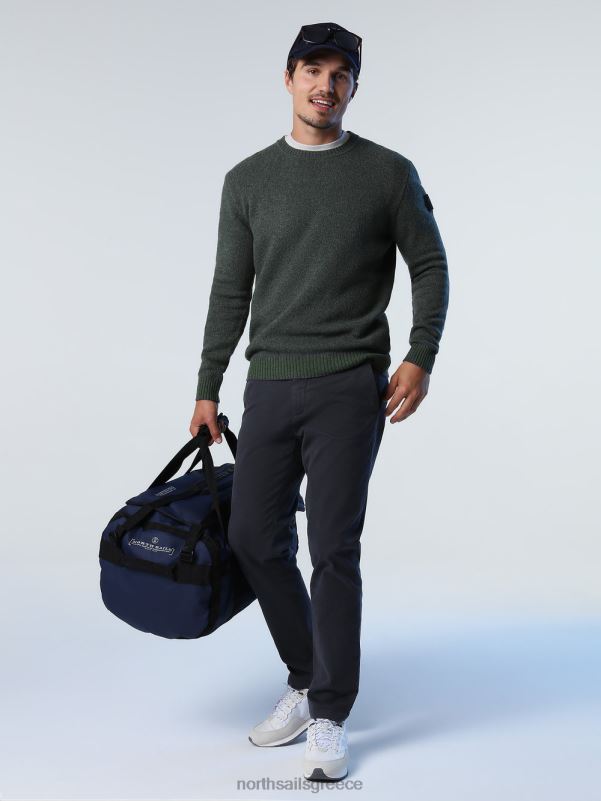 γρ North Sails άνδρες άλτης από ανακυκλωμένο μαλλί πράσινο κισσό NZP8989 είδη ένδυσης