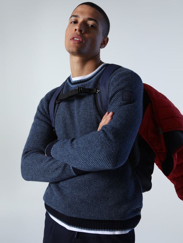 γρ North Sails άνδρες άλτης από ανακυκλωμένο μαλλί ναυτικό μπλε NZP8990 είδη ένδυσης