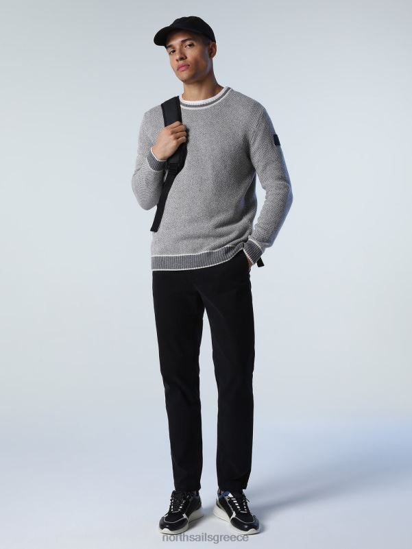 γρ North Sails άνδρες άλτης από ανακυκλωμένο μαλλί μεσαίο γκρι μελανζέ NZP8991 είδη ένδυσης