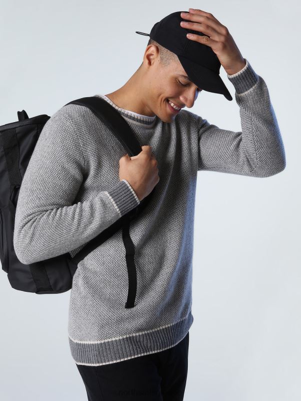 γρ North Sails άνδρες άλτης από ανακυκλωμένο μαλλί μεσαίο γκρι μελανζέ NZP8991 είδη ένδυσης