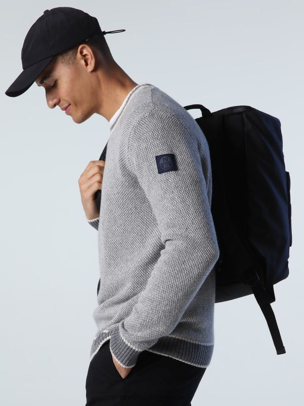 γρ North Sails άνδρες άλτης από ανακυκλωμένο μαλλί μεσαίο γκρι μελανζέ NZP8991 είδη ένδυσης