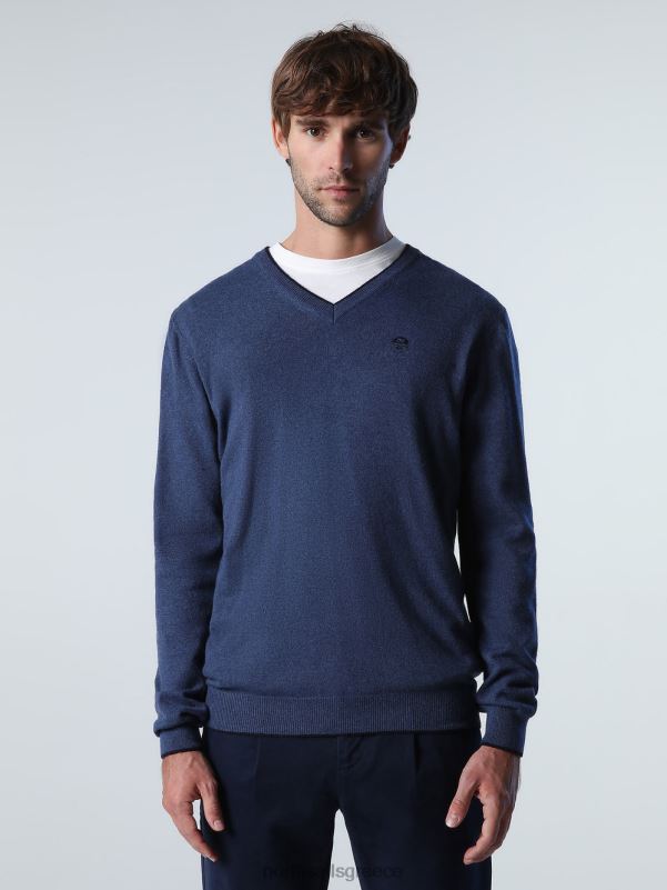 γρ North Sails άνδρες jumper με λαιμόκοψη μπλε μελανζ της Κίνας NZP8806 είδη ένδυσης