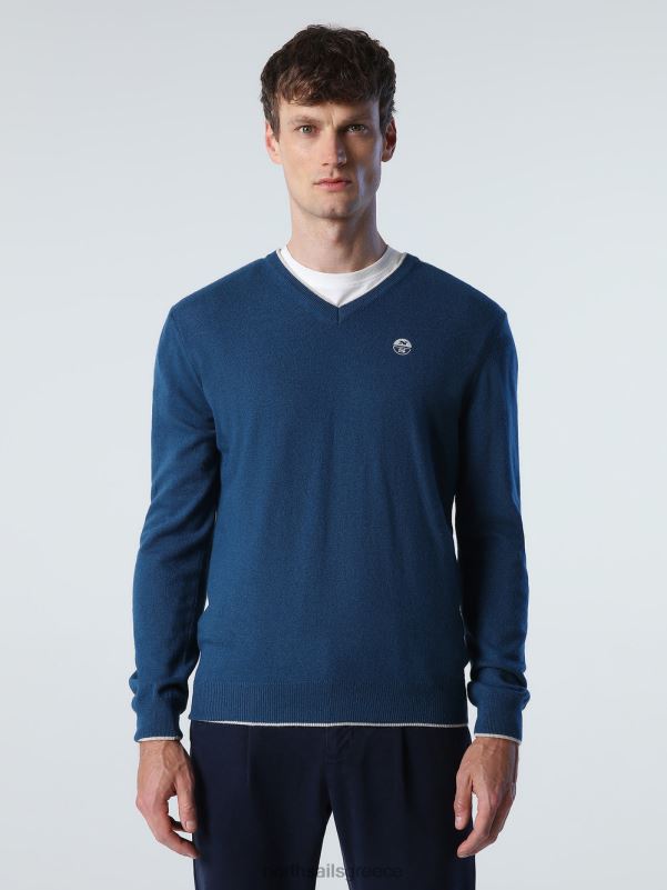 γρ North Sails άνδρες jumper με λαιμόκοψη Ποσειδώνας NZP8807 είδη ένδυσης