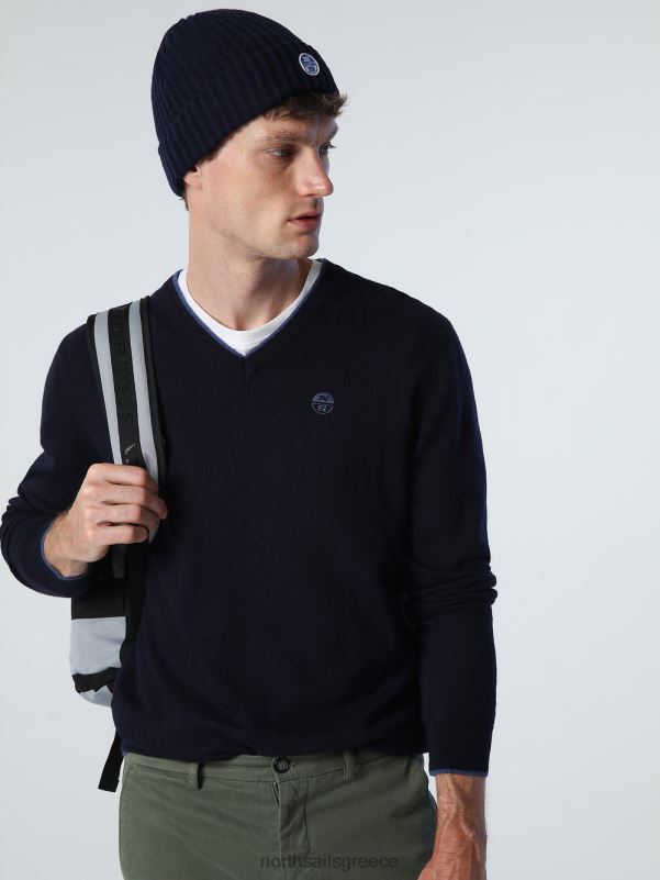 γρ North Sails άνδρες jumper με λαιμόκοψη ναυτικό μπλε NZP8808 είδη ένδυσης