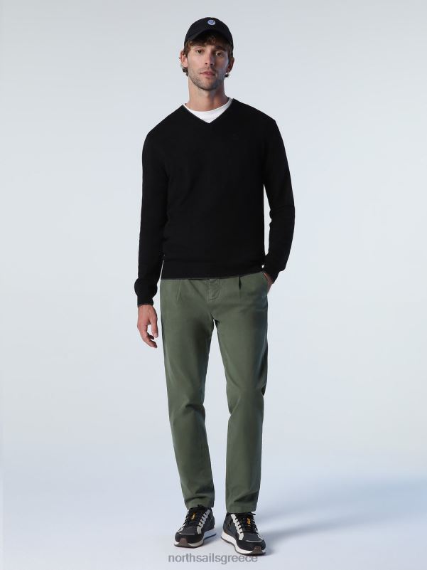 γρ North Sails άνδρες jumper με λαιμόκοψη μαύρος NZP8811 είδη ένδυσης