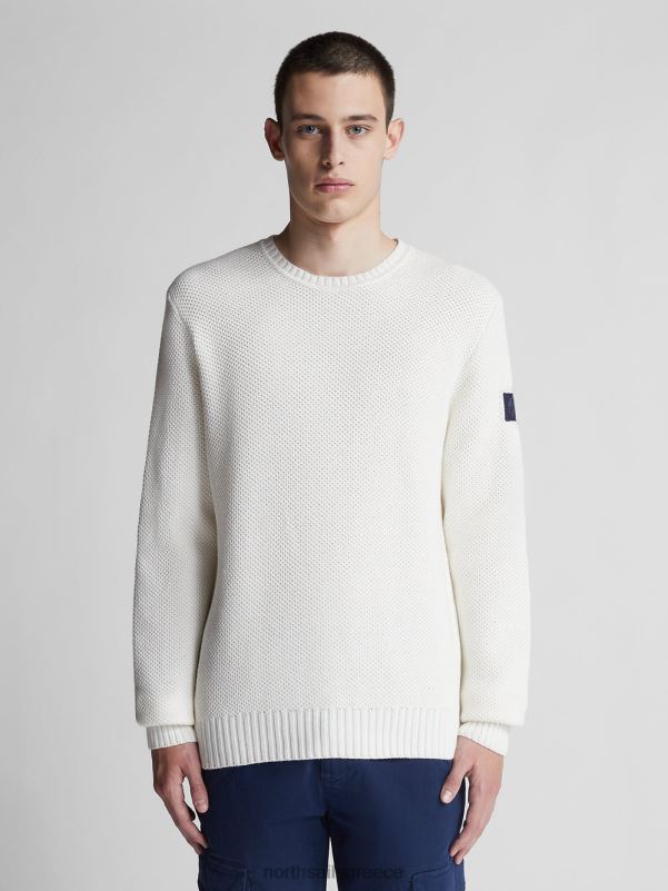 γρ North Sails άνδρες βαμβακερό και μάλλινο μπλουζάκι marshmallow NZP81307 είδη ένδυσης