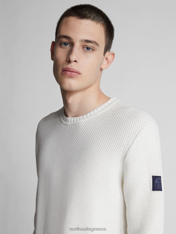 γρ North Sails άνδρες βαμβακερό και μάλλινο μπλουζάκι marshmallow NZP81307 είδη ένδυσης