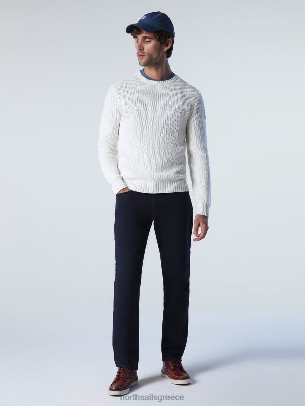 γρ North Sails άνδρες γεφυρωτή βελονιά κηρήθρας marshmallow NZP8895 είδη ένδυσης