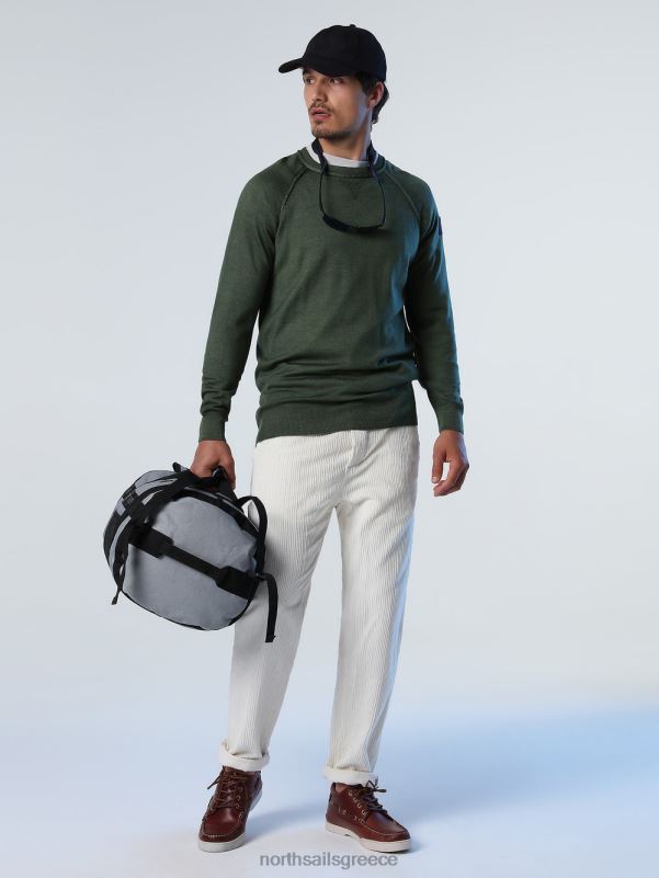 γρ North Sails άνδρες βραχυκυκλωτήρα με ένθετο v μπρούτζινο πράσινο NZP8723 είδη ένδυσης